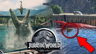 MOSASAURUS DE JURASSIC WORLD NUEVO SHOW RECINTO DE MOSASAURUS JURASSIC WORLD ARK PARK [upl. by Sussman]