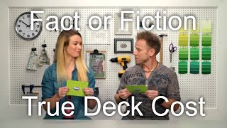 Fact or Fiction The True Cost of Building a Deck  The Trexperts [upl. by Fritze76]