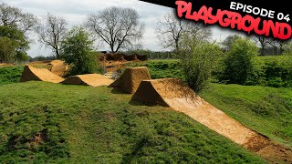 FINALLY RIDING THE DIRT JUMPS AND MORE BUILDING PLAYGROUND EP4 [upl. by Antonia]