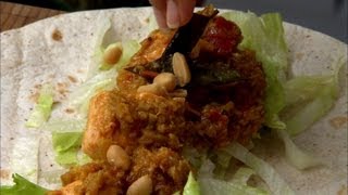 Keralan Salmon Fish Wraps  Indian Food Made Easy with Anjum Anand  BBC Food [upl. by Marduk548]