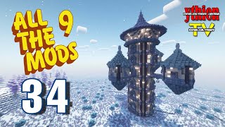 All The Mods 9 Minecraft E34  EVERBRIGHT TOWER BOSS  ATM9 [upl. by Idoux]