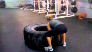 HIT FITNESS WAREHOUSE 200 LB Tire Flip [upl. by Einnol]