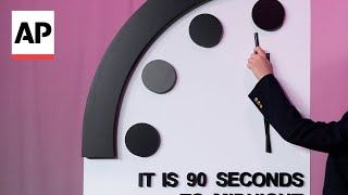 Doomsday Clock remains at 90 seconds to an apocalypse [upl. by Imik]