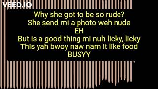 Busy Signal Text Message Lyrics [upl. by Hsepid167]