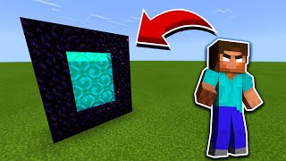 COMMENT FAIRE LE PORTAIL DE HEROBRINE SUR MINECRAFT  😲 [upl. by Sakiv]