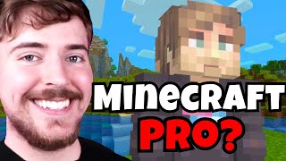 Is MrBeast Good at Minecraft [upl. by Keavy]