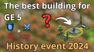 The best building for GE 5 which you can get History event 2024 Forge of Empires [upl. by Nyleuqcaj]