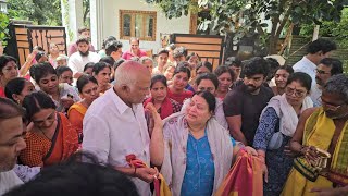 RAJENDRA PRASAD FAMILY MEMBERS EMOTIONAL VIDEO AT RAJENDRA PRASAD DAUGHTER HOUSE [upl. by Walcoff207]