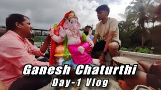 Day1 Vlog Ganesh Chaturthi  September7  My Home  Native [upl. by Bonnibelle]