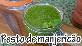 MOLHO PESTO DE MANJERICÃO I Receitas e Temperos [upl. by Asserat872]