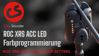 Carp Sounder ROC XRS ACC LED Farbprogrammierung  LED COLOUR SETTING [upl. by Cirillo]