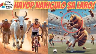 hayop NAKIEPAL sa SPORTING EVENTS Funny Animals interrupting Games [upl. by Hitchcock]