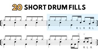 20 Short Drum Fills To Elevate Your Playing Without Overplaying 🥁 [upl. by Ambler]