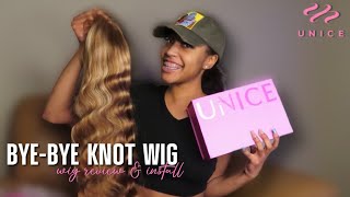 Unice Bye Bye Knots Wig  Easy Glueless Install and Review  Myra Sarai [upl. by Eserahc593]