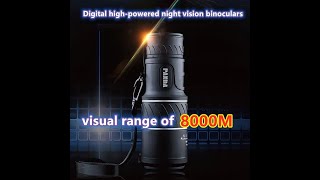 Digital highpowered night vision binoculars German soldiers special visual range of 8000 meters [upl. by Limay]