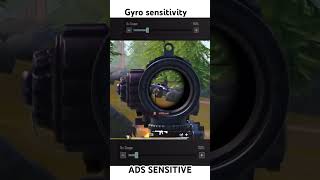 6x sensitivity gyro and ads sensitive sensitivity bgmi [upl. by Guzel]