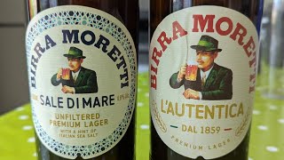 Birra Moretti Sale Di Mare 48 amp Birra Moretti LAutentica 46 [upl. by Wilda398]