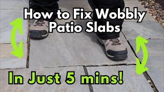 Fix Your Rocking Patio Slabs With This Easy Solution [upl. by Fleeman]