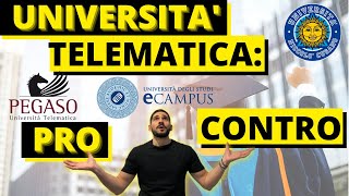 UNIVERSITÀ ONLINE PRO E CONTRO [upl. by Annoled]