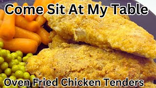 Oven Fried Chicken Tenders  Juicy and Tender  Quick and Easy to get Dinner on the Table [upl. by Leviram]