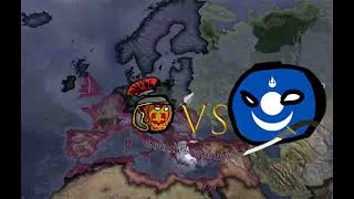 Mongol Empire VS Roman Empire A HOI4 Timelapse [upl. by Yaj]