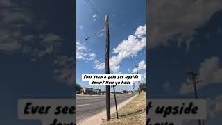 Pole dont fit hole No problem install it upside down [upl. by Ruford]