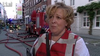 VIDEO Uitslaande brand in herenhuis Maastricht 21aug2015 [upl. by Assirrak805]