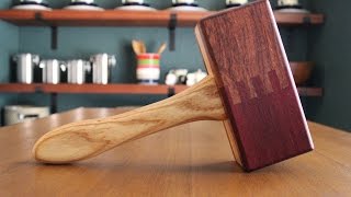 Make a Dead Blow Mallet with Finger Joints [upl. by Doersten]