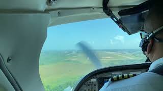 Tropic Air  Landing at the international airport in Belize [upl. by Ennagroeg]