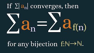 Real Analysis  Rearrangements of absolutely convergent series [upl. by Bivins448]