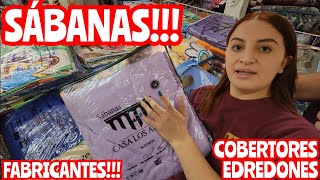 TE ENSEÑO EL FABRICANTE MÁS SURTIDO DE LA MERCED CASA LOS ARCOS SABANAS COBERTORES EDREDONES Y MÁS [upl. by Hulbig]