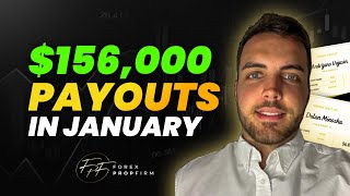 156000 Payouts in January For FPF ForexPropFirm Payout [upl. by Aihtekal]