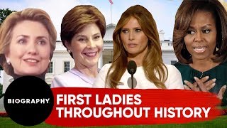 First Ladies Throughout History  Biography [upl. by Bathsheb593]