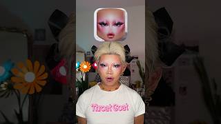 Roblox Makeup in REAL LIFE Well yes roblox dresstoimpress shorts [upl. by Aitnecserc]