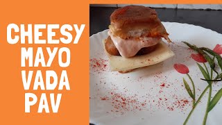 Cheesy Mayo Vada Pav  Indian Burger  Famous Indian Street Food  Cheese Vada Pav Recipe [upl. by Candless]