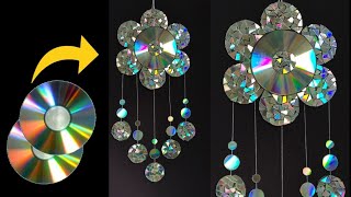 DIY Home decorations Ideas By Old CD  Weast CD Tutorial Home decor Ideas  Art Ideas [upl. by Haeluj]