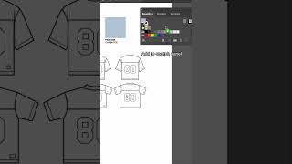 Clothing design color change Adobe Illustrator tutorial adobeillustrator fashiondesign tutorial [upl. by Jeffries]