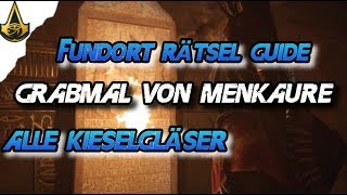 Assassins Creed Origins  Grabmal von Menkaure Guide Rätsel Lösung Fundort  AC Origins [upl. by Ailaht]