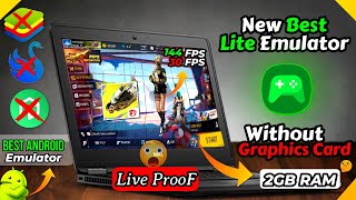 NEW LITE BEST EMULATOR FOR LOW END PC  2GB RAM NO GRAPHICS CARD  FREE FIRE IN 1GB RAM LiveProoF [upl. by Dustman123]