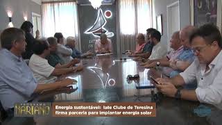 Iate Clube de Teresina firma parceria para implantação de energia solar 25 05 2024 [upl. by Nhguav438]