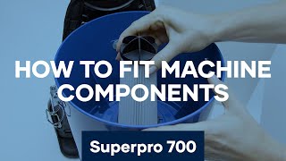 How to Fit Machine Components  Superpro 700 Backpack Vacuum  Pacvac Product Training Video [upl. by Erbas]