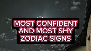 Most Confident and Most Shy Zodiac Signs shortvideo shorts youtubeshorts youtube pisces leo [upl. by Zurc]