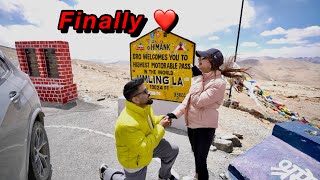 Finally my GIRLFRIEND REVEAL Proposal 😍 First BMW to reach UMLING LA 19300ft [upl. by Farver]