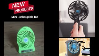 Rechargeable fan  Rechargeable fan review  Best rechargeable table fan in English [upl. by Ynaittirb64]