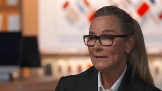 SVP of retail Angela Ahrendts reveals redesigned Apple stores [upl. by Codel620]