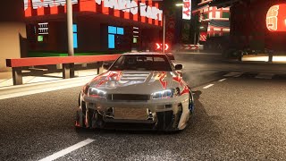 Hycade Skyline GTR R34  Mario Kart Tour  Tokyo Blur  Assetto Corsa 1080p60 [upl. by Struve573]