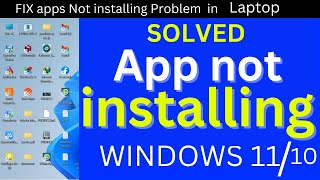 Laptop me koi bhi app install nahi ho raha hai  Computer mein software install nahi ho raha hai [upl. by Ssirk]
