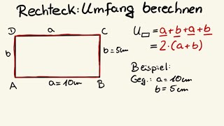 Umfang berechnen Rechteck [upl. by Candice]