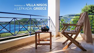 Holiday Villa Nisos in Perigiali Nidri Lefkada Ionian Islands Greece [upl. by Clarette]