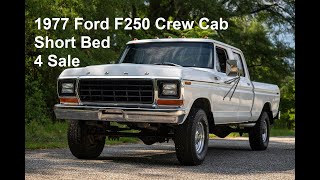 1977 Ford F250 Crew Cab Dentside Shortbed High Boy V8 4spd Manual 4x4 For Sale Hi Car Cave Aiken SC [upl. by Elliot5]